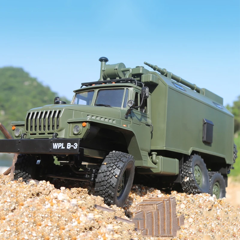 NEW toy 1:16 2.4G 6WD WPL B-36 B36 VS C24 B-24 Ural Rc army Car Military rc Truck outdoor Rock Crawler Command Vehicle RTR