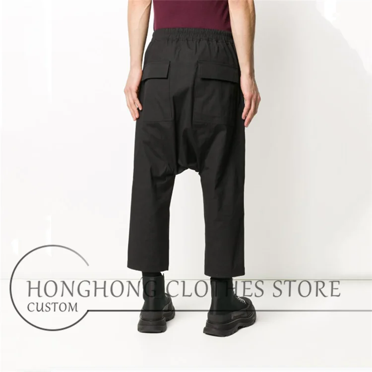 New male fashion trend loose seven minutes pants fashion straight leg low leg pants summer casual pants M-6XL!