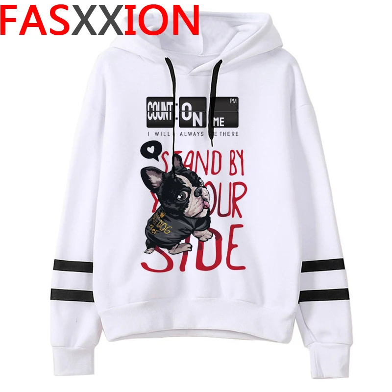 French Bulldog Hoodies Femme Harajuku Streetwear หญิง Hoodies Harajuku