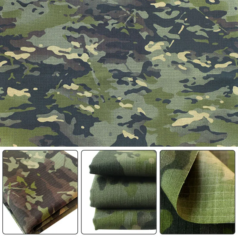 1.5 Meter Width Camouflage Cloth Thickened Multi-terrain Gradient Outdoor Tear-proof Polyester-cotton Blended Waterproof Fabric