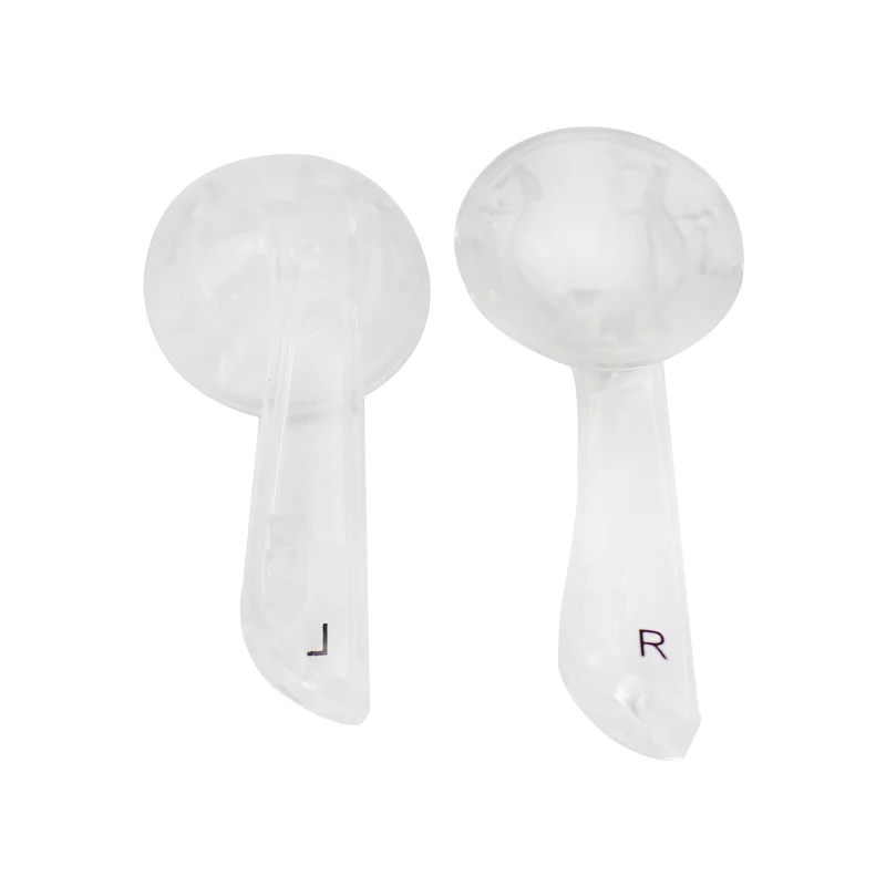 15.4mm headphone Earphone Shell Housing Transparent Flat Case With Cover Fashion Repair Parts for DP100 MX760 1Pairs