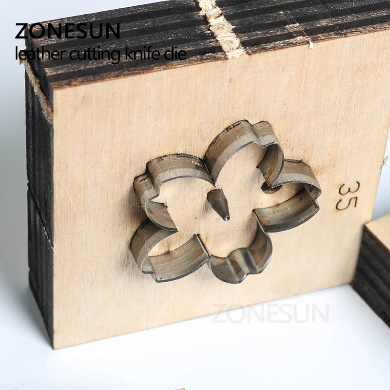 ZONESUN Flower Leather Cutting Die Paper Art leather Decoration Tool For Die Punching machine DIY Handicraft Cutter Gift