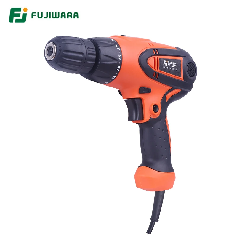 FUJIWARA 350-420W Electric Screwdriver Power Impact Drill 220V-240V Screw Wrench 19-Speed Adjustable