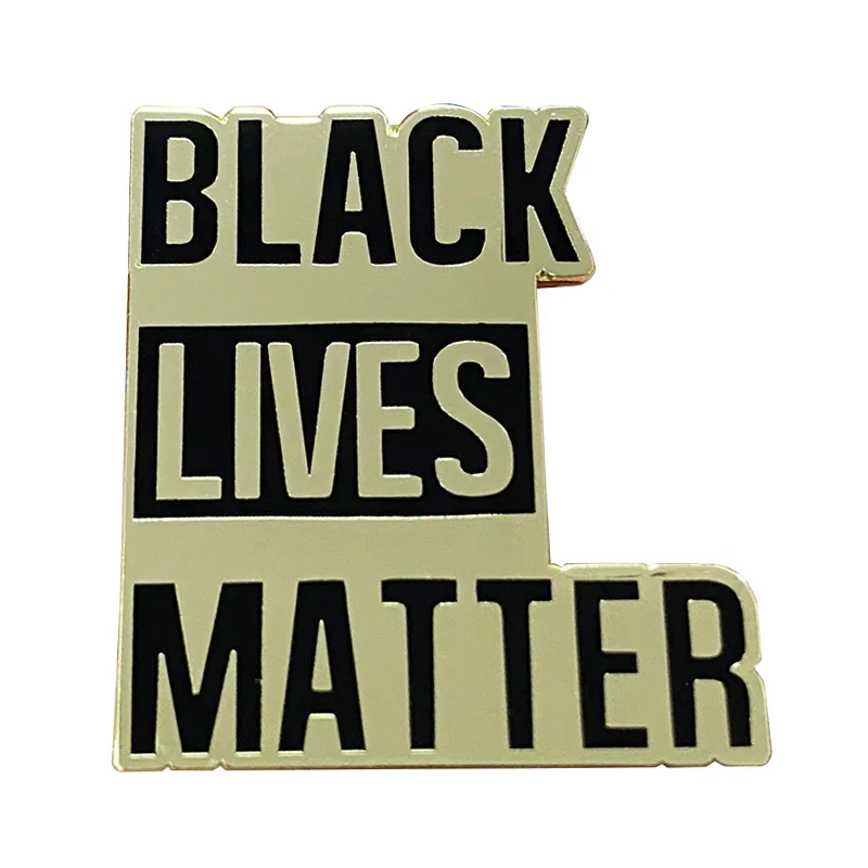 Black Lives Matter Brooch Anti-Racism Movement Equality Social Change Political Jewelry