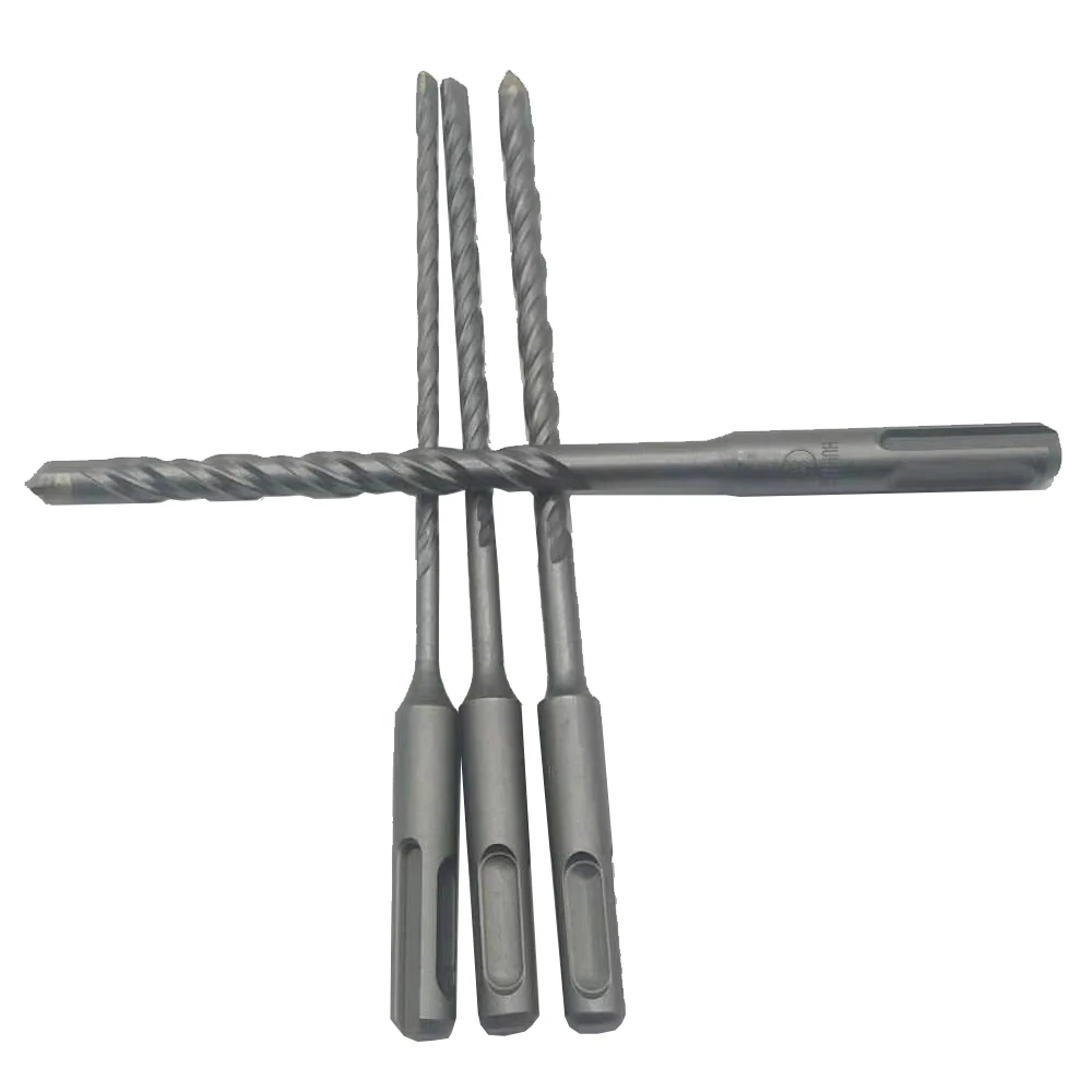 4-12มม.Dril เจาะคอนกรีต Bit คู่ SDS Plus สล็อต Masonry Hammer เครื่องมือความเร็วสูงสีขาวเหล็ก