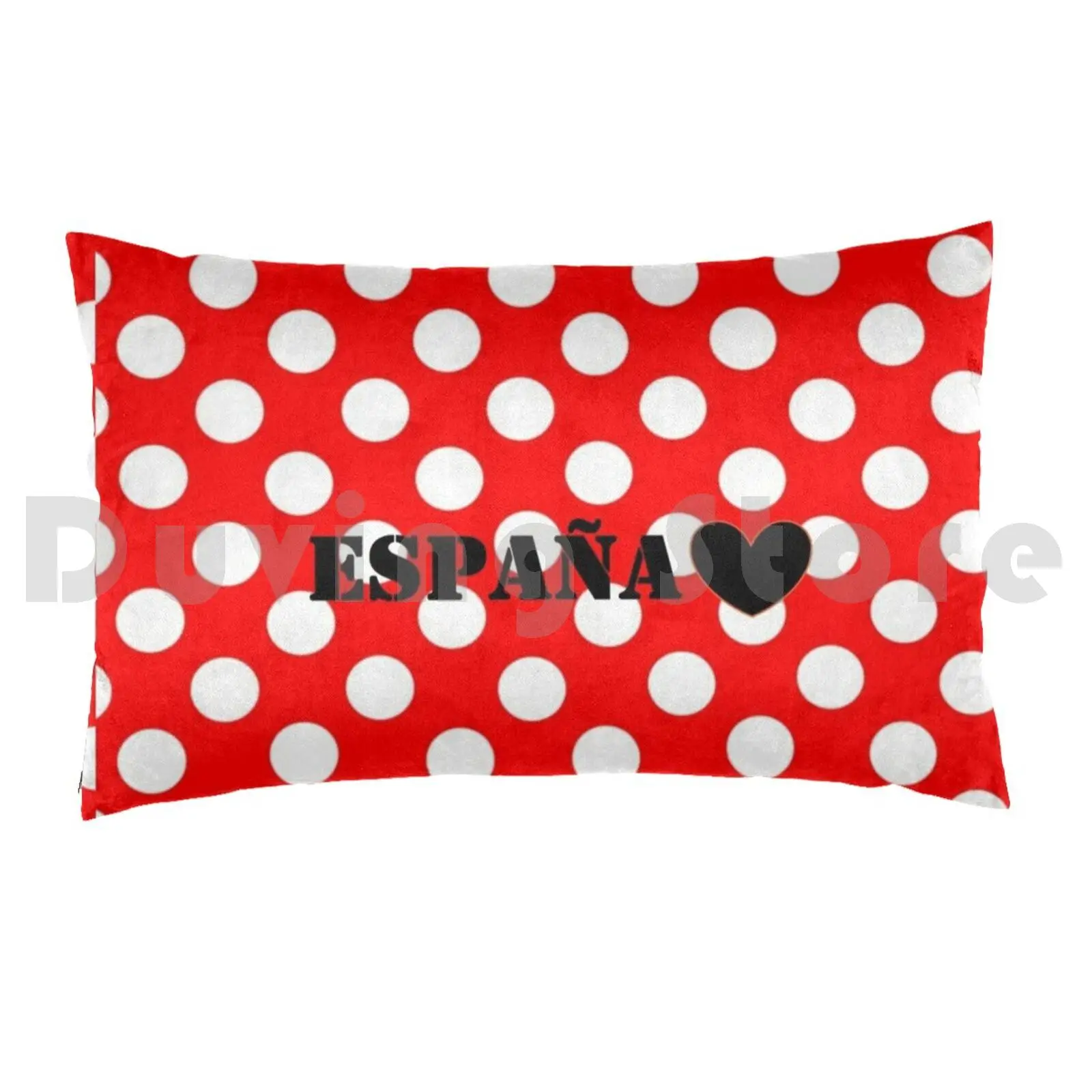 Flamenco Spain White Polka DotsPillow case Flemish Flamenco Spain Spanish Moles Poplin Flamenco Dance I Love