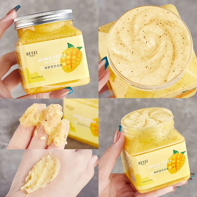 

Fruity Body Scrub Aroma Bath Salt Deep Cleansing Exfoliating Dead Skin Care Anti-acne Brightening Exfoliating Body Gel Whitening