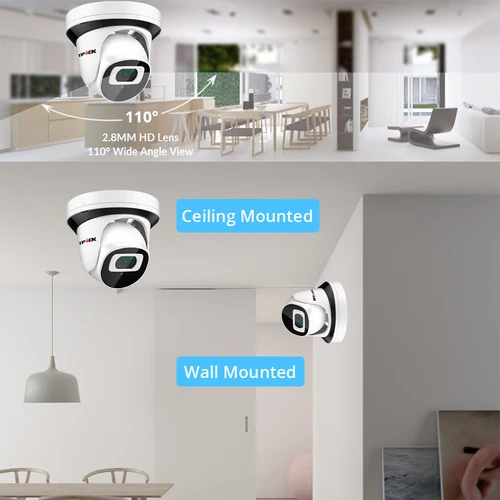 Imagen 2 del producto Cámara IP Wifi de 4MP Wi-Fi 2MP 1080P cámara de vigilancia interior hogar Audio bidireccional cámara de seguridad inalámbrica cámara de vídeo de 2,8mm cámara