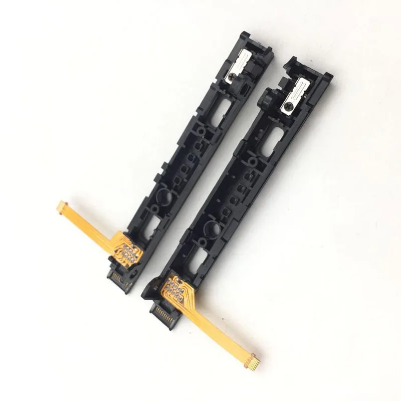 الأصلي البلاستيك المنزلق ل نينتندو سويتش NS Joycon اليمين اليسار السكك الحديدية الجمعية مع الكابلات المرنة الجمعية كاملة الكابلات المرنة