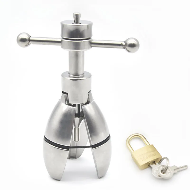 Heavy Stainless Steel Anal Dilators,Anus Expanding Chastity Device,Anal Plug,Chastity Lock,Buttplug SM Sex Toys For Women Men