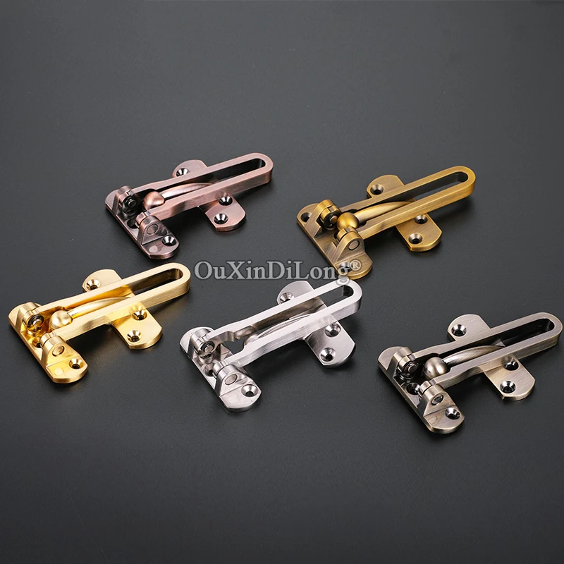 

Brand New Zinc Alloy Door Lock Hasp Anti-theft Clasp Door Latch for Home Hotel Guard Safety Protection Latch