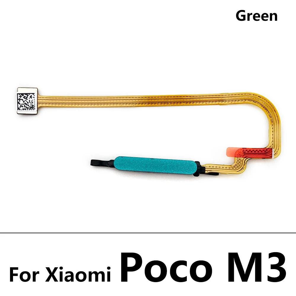 Fingerprint Scanner For Xiaomi Poco X3 NFC / M3 ID Home Button Fingerprint Menu Return Key Recognition Sensor Flex Cable