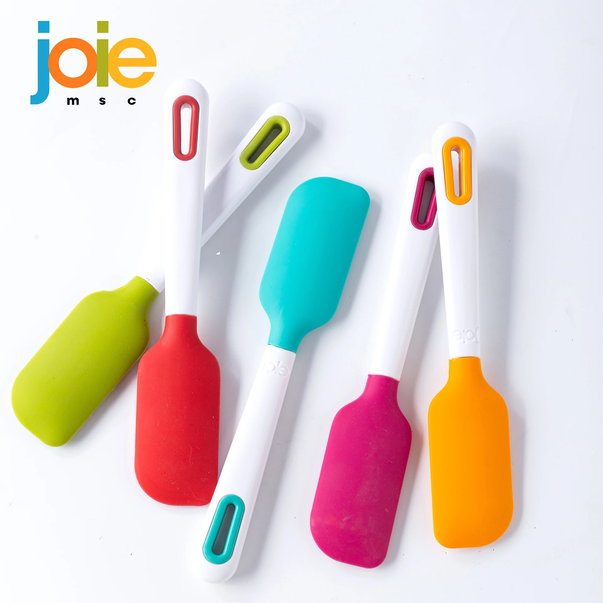 Joie-Spatule en silicone pour cuisine, ustensiles de cuisson, crème, pâte, grattoir, brosse, poupée, centre commercial, degré de chaleur, outil de cuisson, Assad, 2 pièces