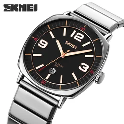 Luxury Fashion Watch For Man Simple Dial Calendar Quartz Watches SKMEI Brand Men's Wristwatch Steel Watch Original Design Clock