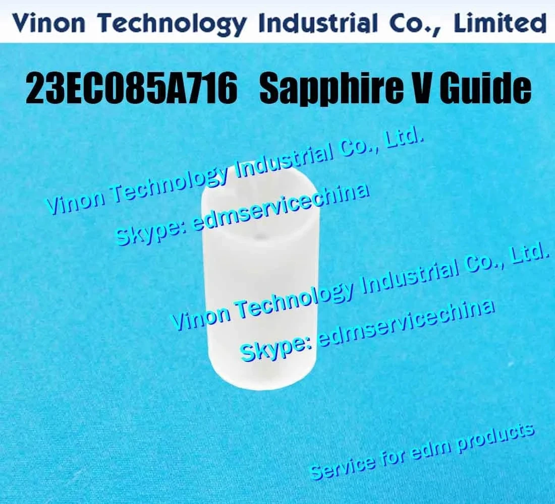 

23EC085A716 edm Sapphire V-guide upper head-under the enerziging plate OD=4.5 mm Makinio edm wear parts 23EC.085A.716