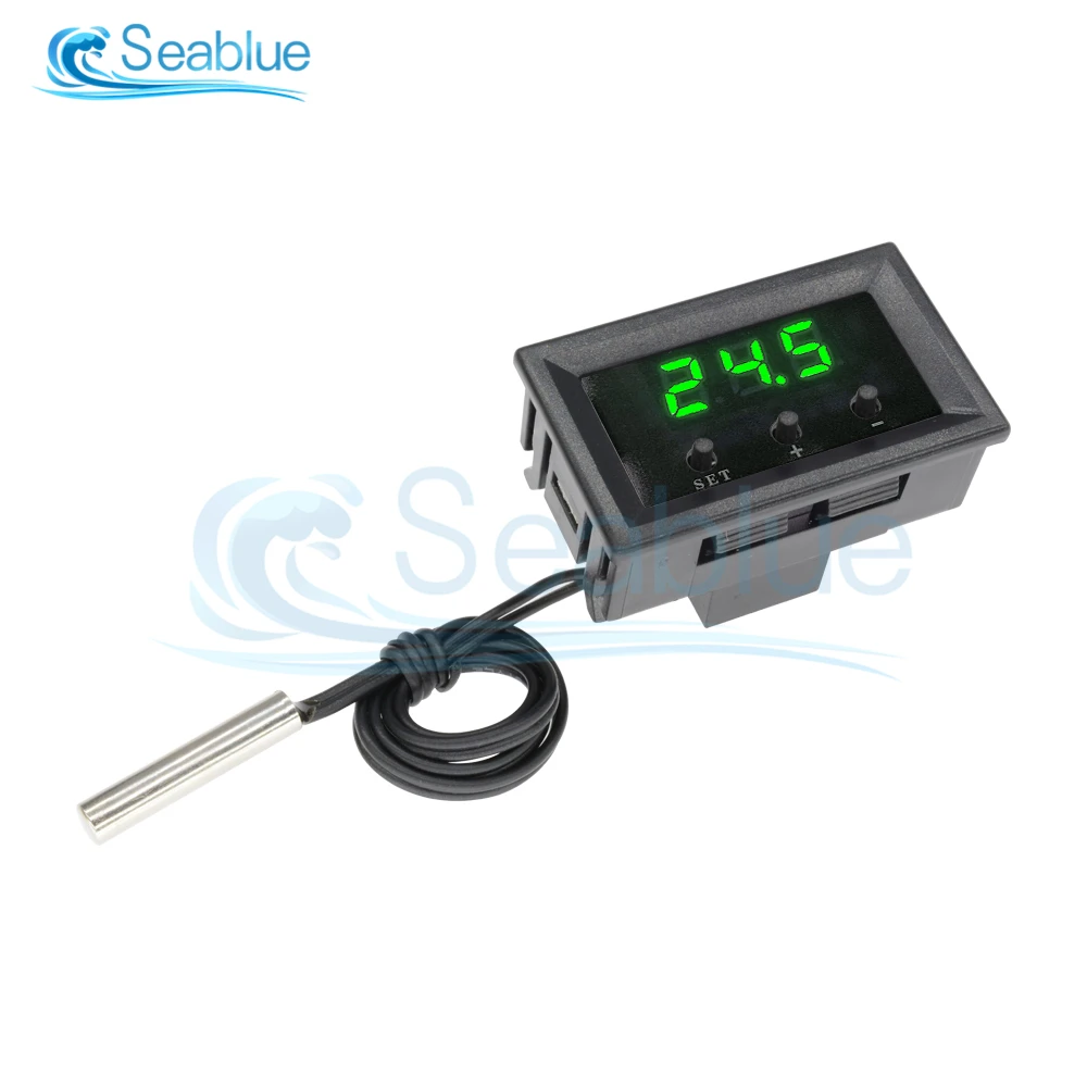 W1209 DC 12V LED Digital Thermostat Thermometer Temperature Controller Regulator Switch With Thermal NTC Sensor Probe