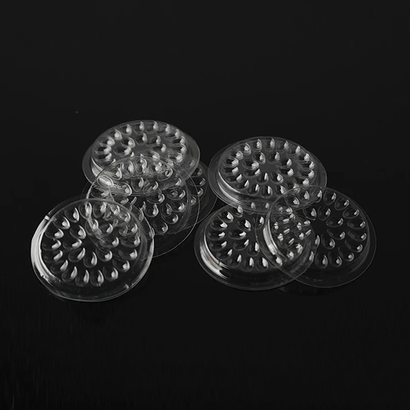 100pcs Disposable Eyelash Glue Holder Pallet Eyelash Extension Glue Pads Stand on Eyelash Plastic Glue Holder for Lashes