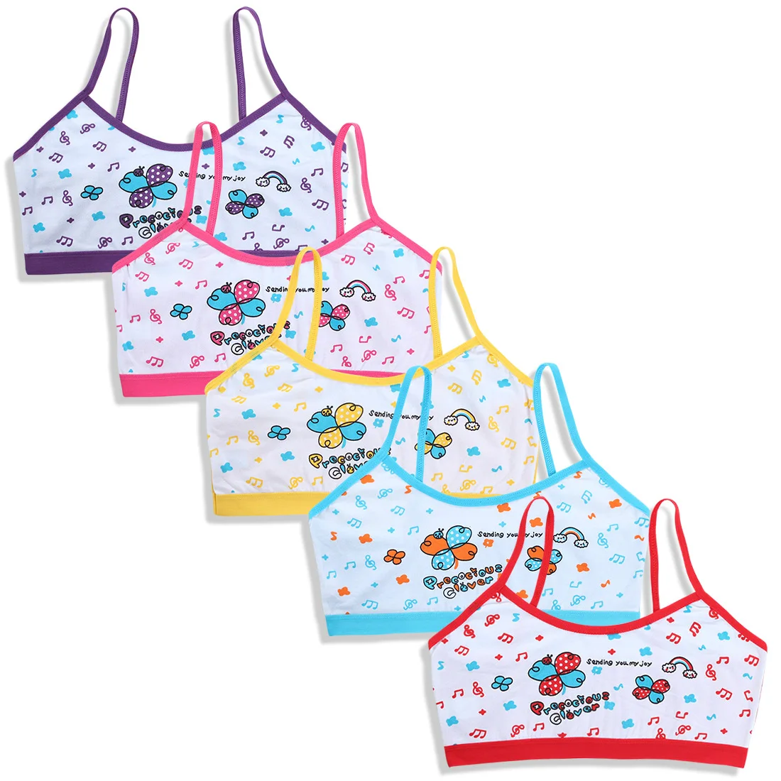 

Girls bra children's vest underwear suspenders pure cotton elementary school girls 6-14 years old training bras for girls