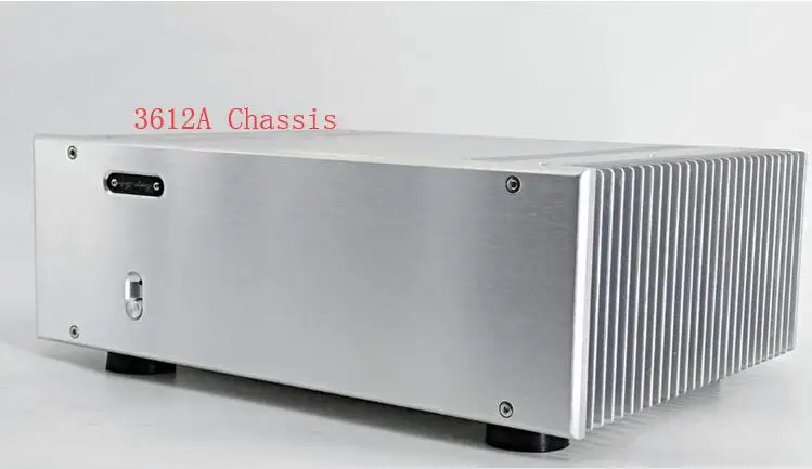 BZ3612 실버 모든 알루미늄 인클로저 프리 앰프 케이스 클래스 A 앰프 섀시 파워 앰프 케이스 DIY 박스