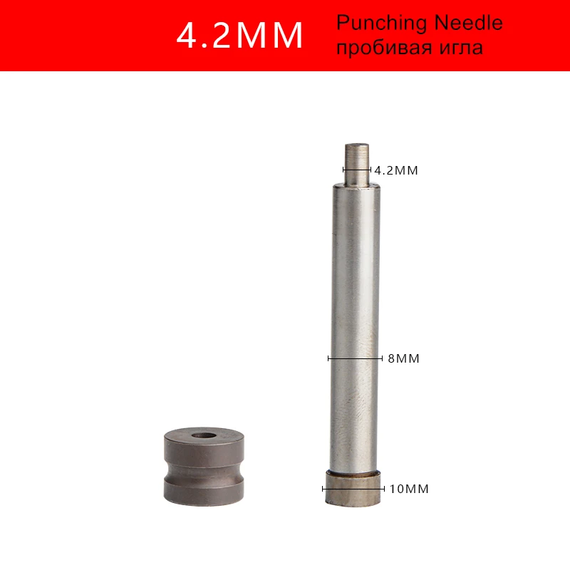 3.2mm-8mm Punching Needle Die Mold For Metal Stainless Steel Advertising Luminous Word Air Eyelet Tool Pneumatic Puncher