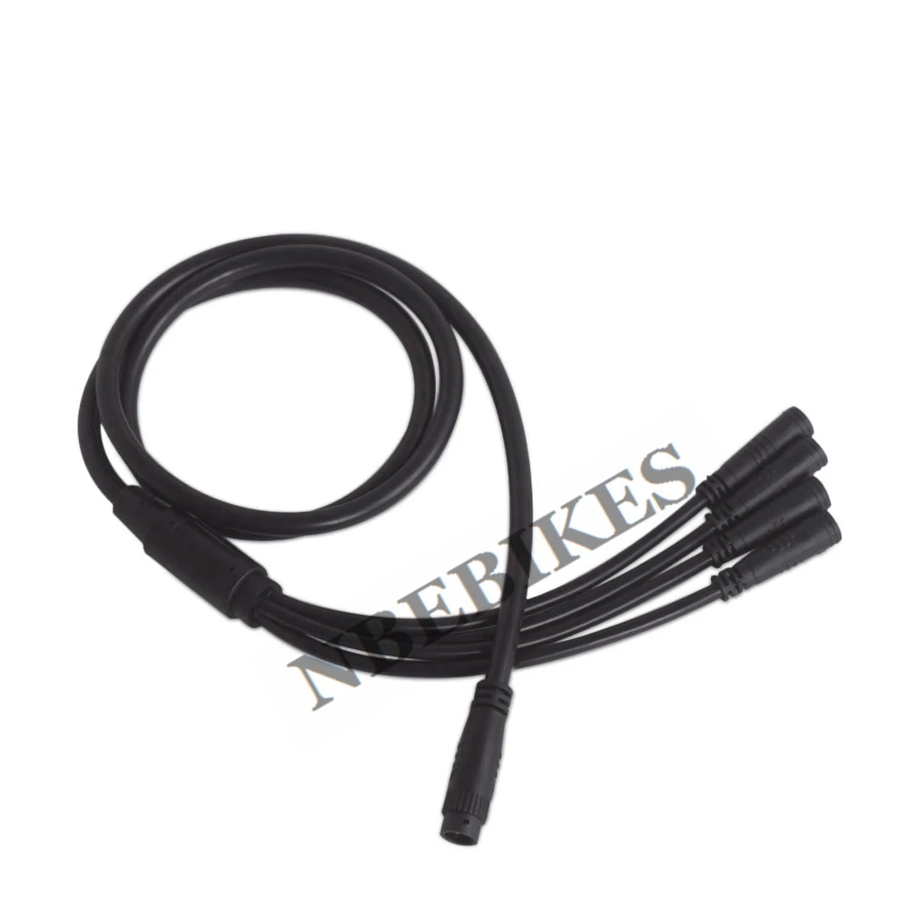 Julet-Cable principal impermeable para bicicleta eléctrica, 8 pines, 9 pines, 1 a 4/5