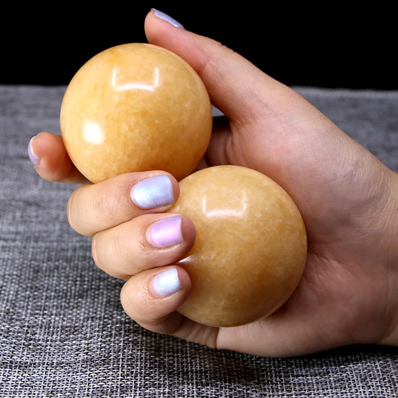 Practice Hand Jade Ball Fitness Handball Health Middle-Aged and Elderly Massage Grip Rotation Baoding Balls