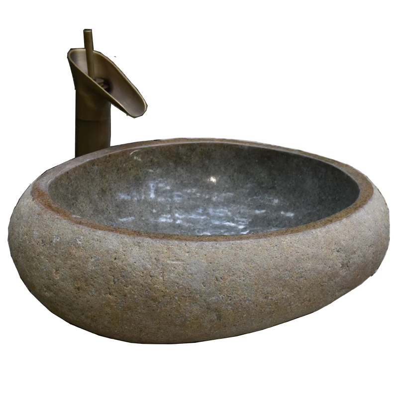 Centennial Stone Wash Basin Vintage Pebble Table Basin Natural Stone Washbasin Art Basin Wash Basin