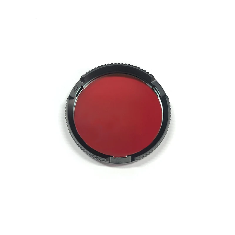 Red Glass Lens With Plastic Filter Case For P T S M Series LED Flashlight with Head Thread