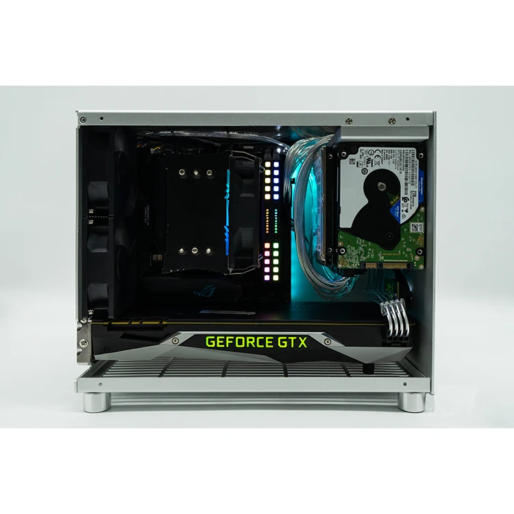 K77/i5 i9 / 2060 2080Ti полностью алюминиевый ITX A4 небольшой ходовой компьютер, у нас есть 6 тепловых труб, двойной башенный радиатор