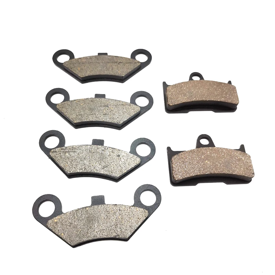 6 Pieces for ATV Front 4pcs+Rear 2pc Semi Metallic Brake Pad Disc Brakes For CF Moto