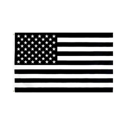 Xiangying 90x150cm Recession USA Black And White American Flag