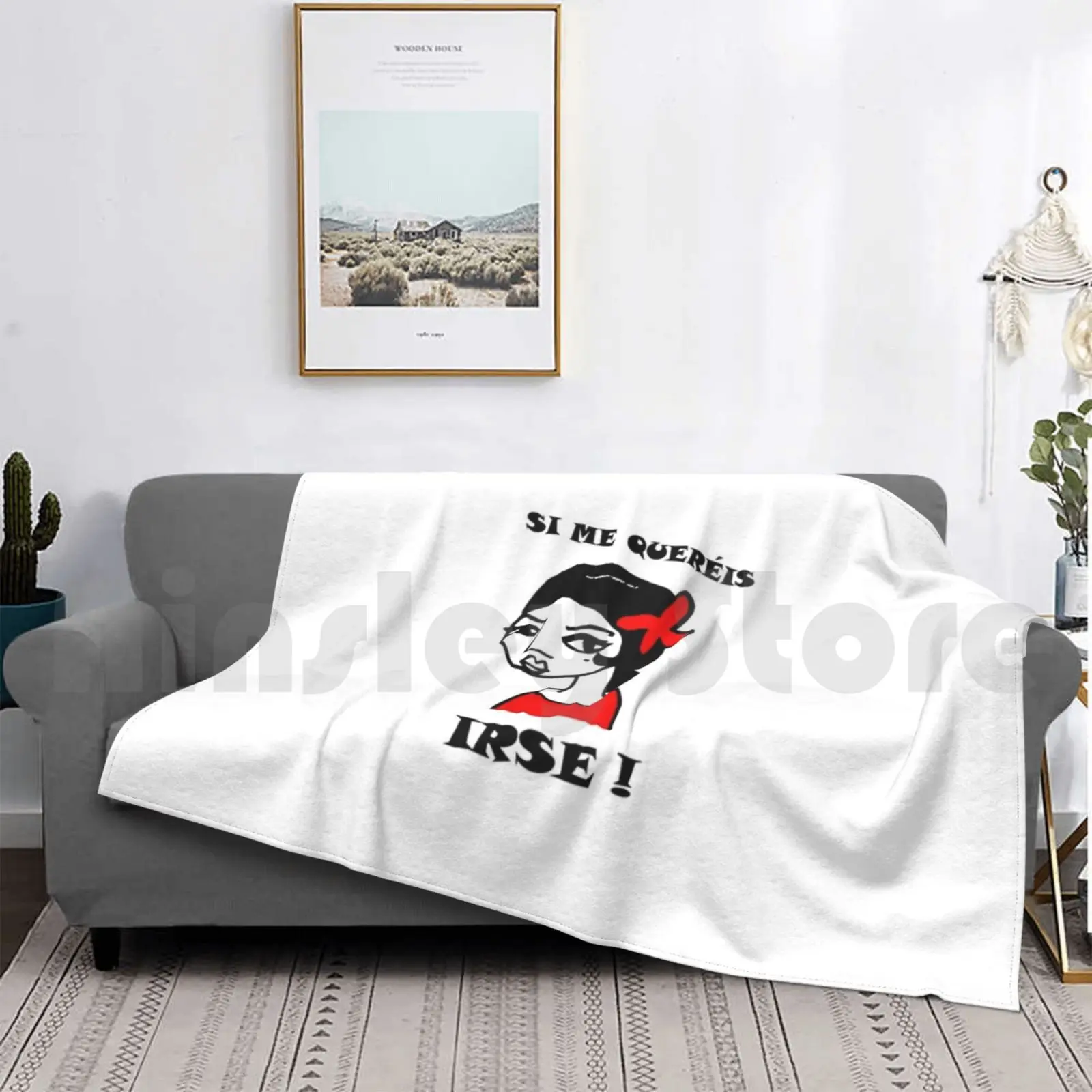 سي مي Queréis..erse! بطانية عصرية مخصصة لولا فلوريس فلامنكو سي كيو كويريس آيرس موسيكا اسبانيا ديبوجو