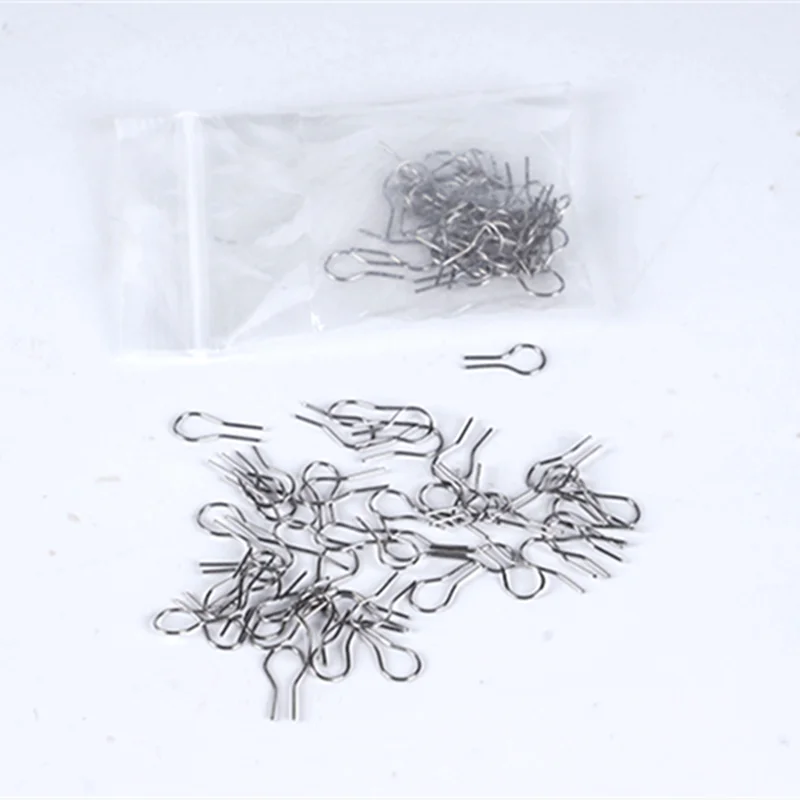 100pcs/set High Temperature Resistance Tungsten Wire Hanging Firing Hook Jump Rings Pottery Ornament Hanger U Shape Hooks