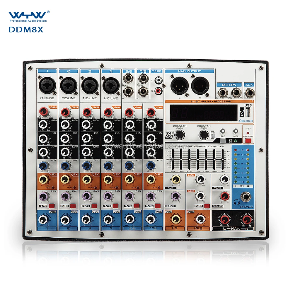 Mixer de áudio mp3 dj profissional