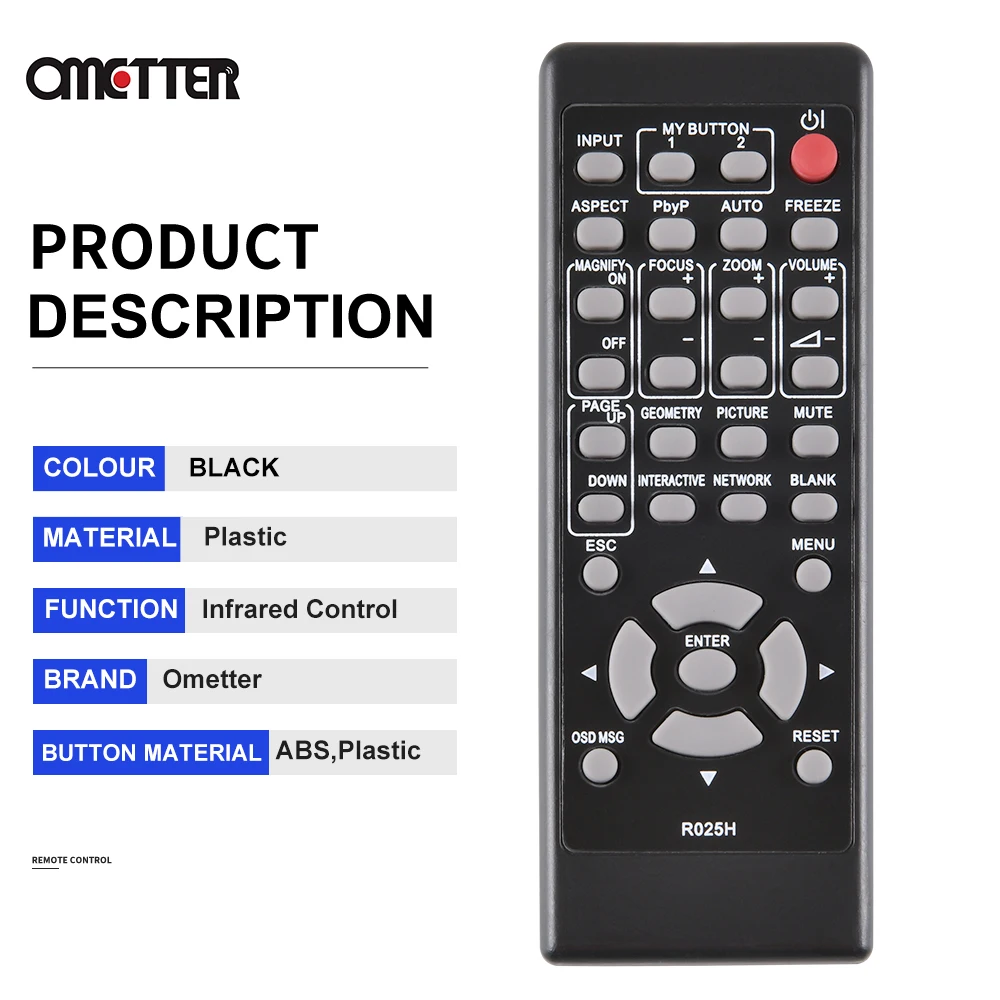 Brand New R025H para Hitachi Projetor Controle Remoto CP-X5555 CP-X5550 CP-WX5505 CP-EW5001WN CP-EX3051WN LP-AW4001 LP-AW3