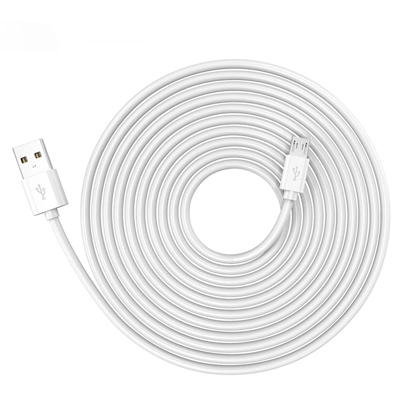 12m Extra Long Micro Usb Cable Fast Charge For Xiaomi Camera  Monitor Mobile Phone Power Bank