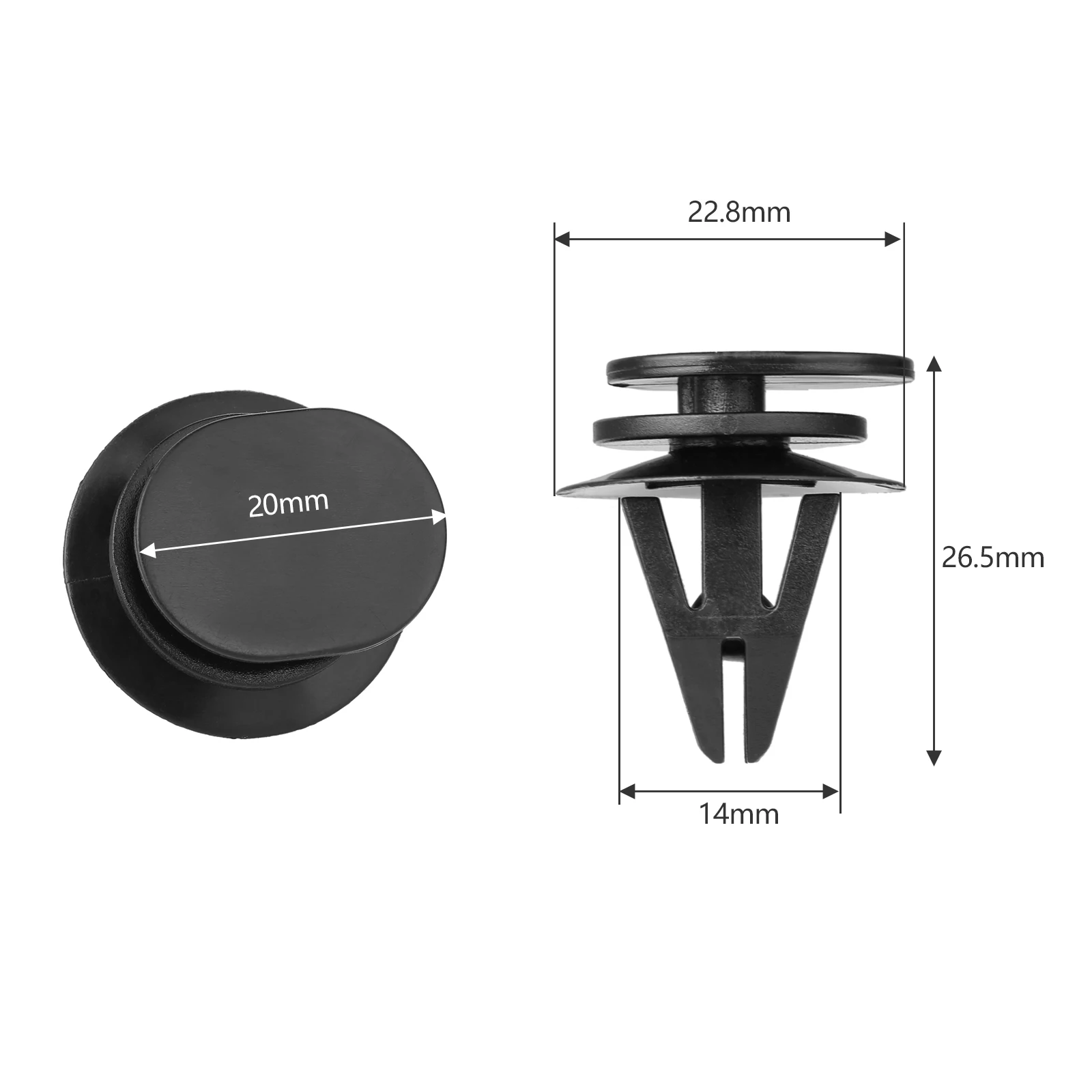 20pcs Car Exterior Side Skirt Sill Trim Clips for BMW Mini R50 R53 R55 R56 R57 R58 R59 Auto Fastener & Clip Accessories