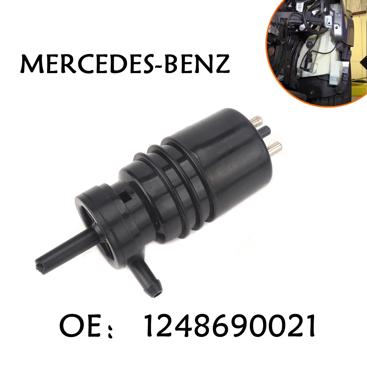 Window Windshield Washer Pump for Mercedes Benz 400SE 300CE 500E 560SEL C220  S600 SL600 SL320  E320 E420 E500 C36 AMG 1990-1998