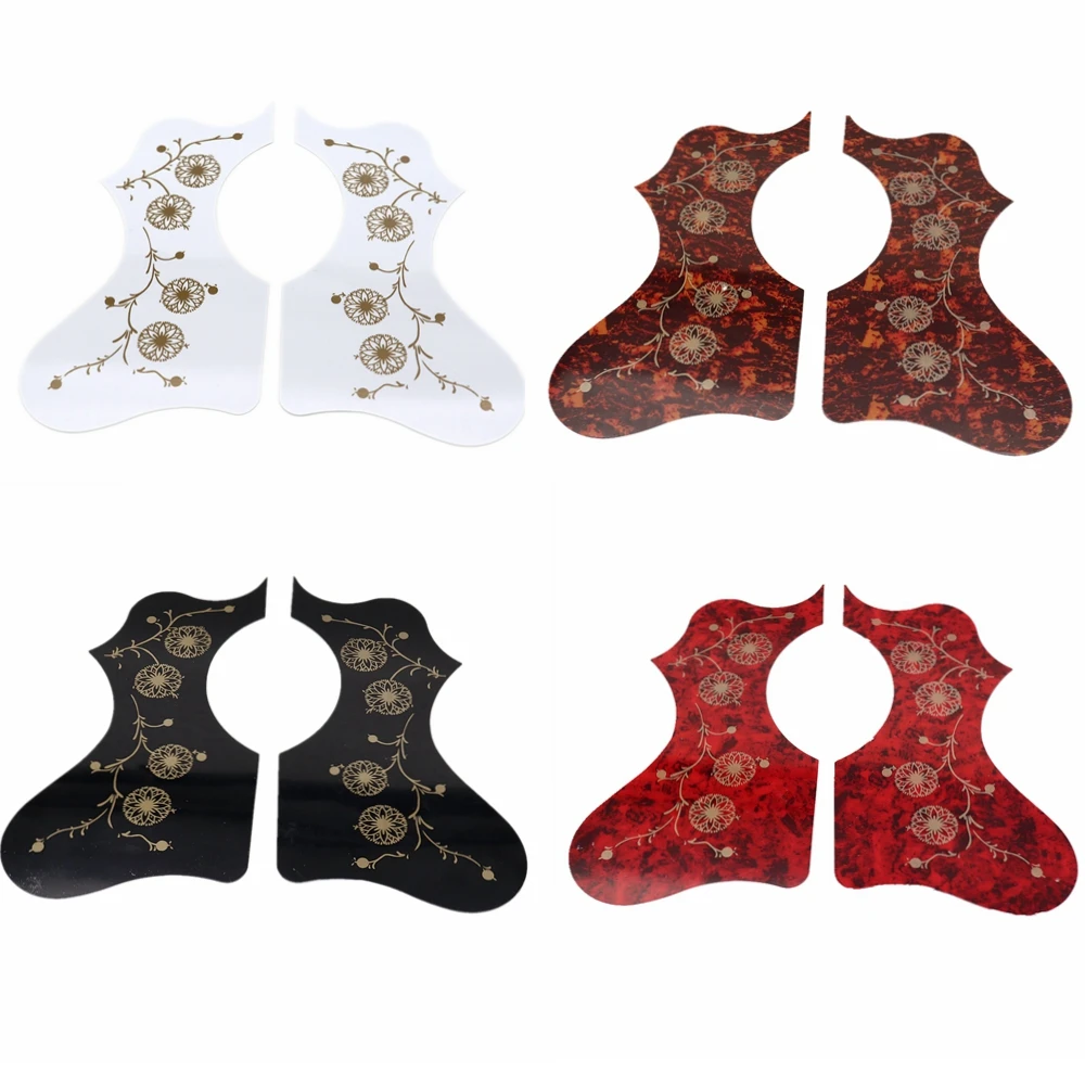 Left and Right Hand EJ200 Folk Acoustic Guitar Protection Pickguard Anti-scratch Plate With Gold Flower 4 coloers