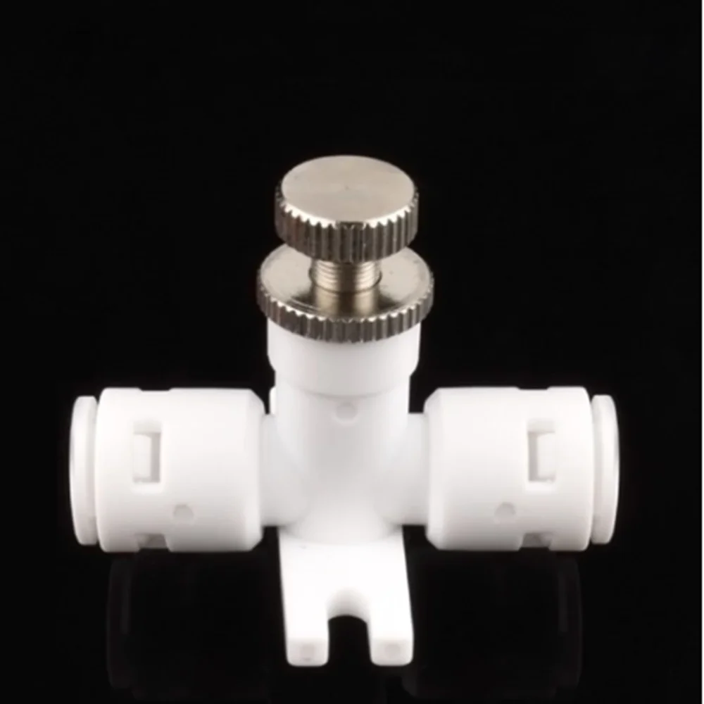 

Reverse Osmosis 1/4" Hose RO Water Flow Adjust Valve Regulator Waterflow Control Valve Connector Fitting Water Speed Controller