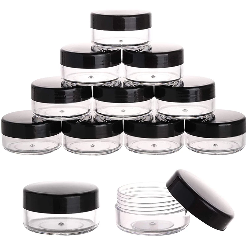 50/100 Stuks Cosmetische Pot 2/3/5/10/15/20G Kleine Lege Hervulbare Flessen Draagbare Oogschaduw Make-Up Gezichtscrème Doos Pot Container
