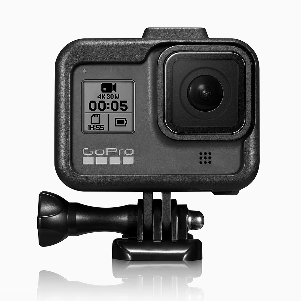 Custodia Protettiva In Alluminio Per GoPro Hero 8 – Gabbia Con 2 Attacchi A Slitta