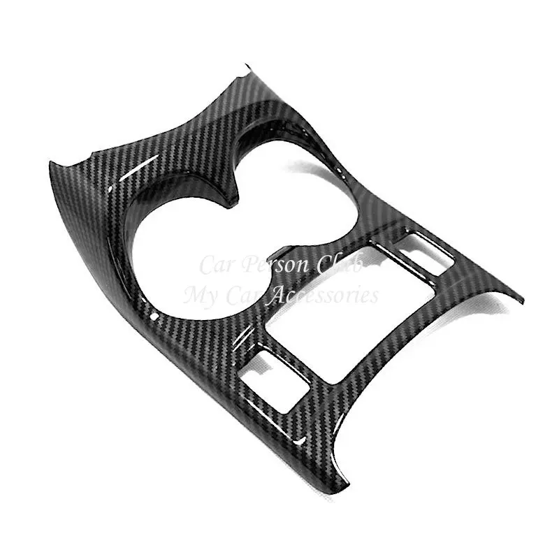 For Nissan Qashqai J11 2016-2021 Car Gear Box Shift Panel Cover Water Cup Holder Trims Car Styling ABS Carbon Fiber Accessories