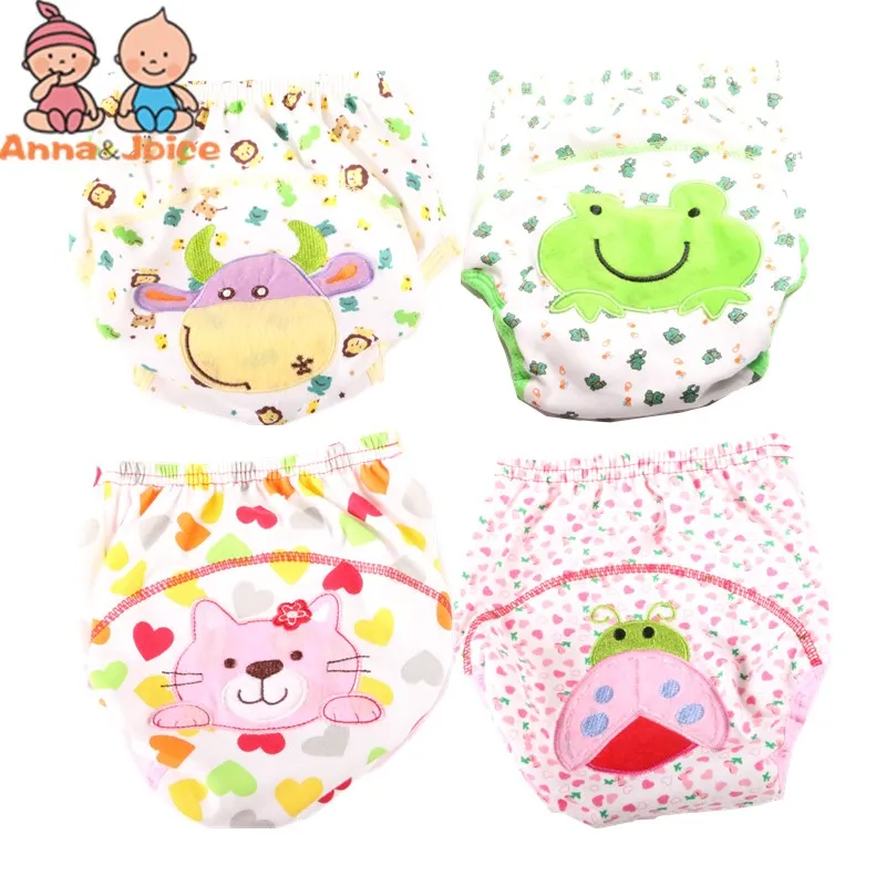 1Pc/Lot Baby Diaper Reusable Nappy Baby Training Pants Washable Diapers Cotton Learning Pants Kids Wear