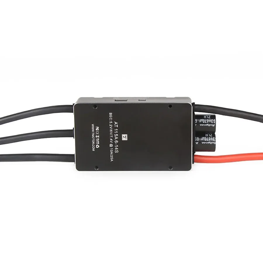 T-Motor Brushless ESC RC ESC serie 115A 6-14S per velivoli ad ala fissa RC (AT-115A-UBEC)