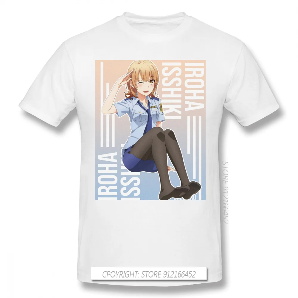 New Summer Iroha Isshiki T-Shirts Cotton Oregairu Teen Romantic Hachiman Yukino Yui Anime Ofertas Men TShirt