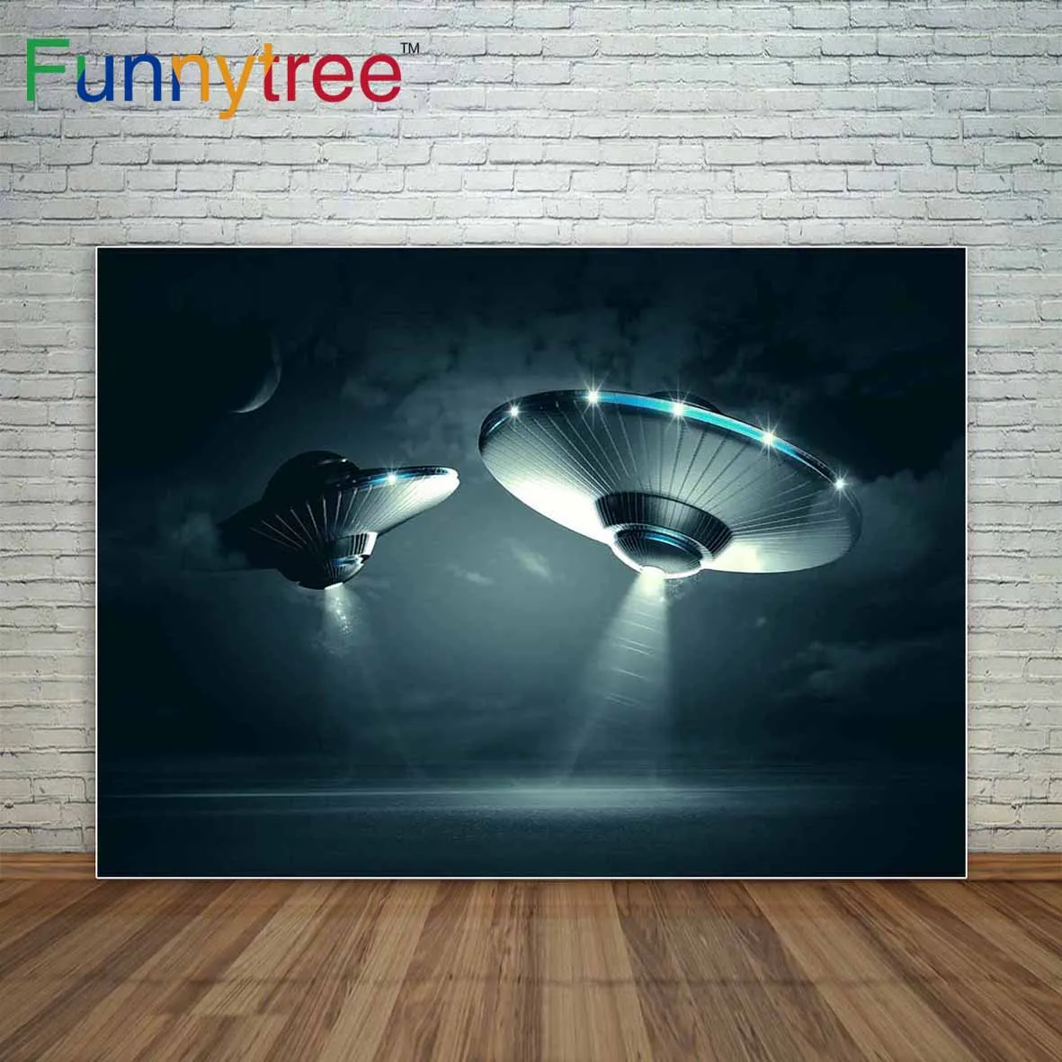 

Funnytree Spacecraft in Space Background Decoration Backgrounds for Photo Studio Party