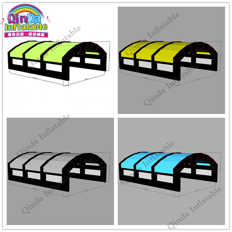 Mobile Inflatable Canopy / Tent Trade Show Inflatable Marquee,11x8.5x4m Inflatable Arch Tent For Outdoor Event