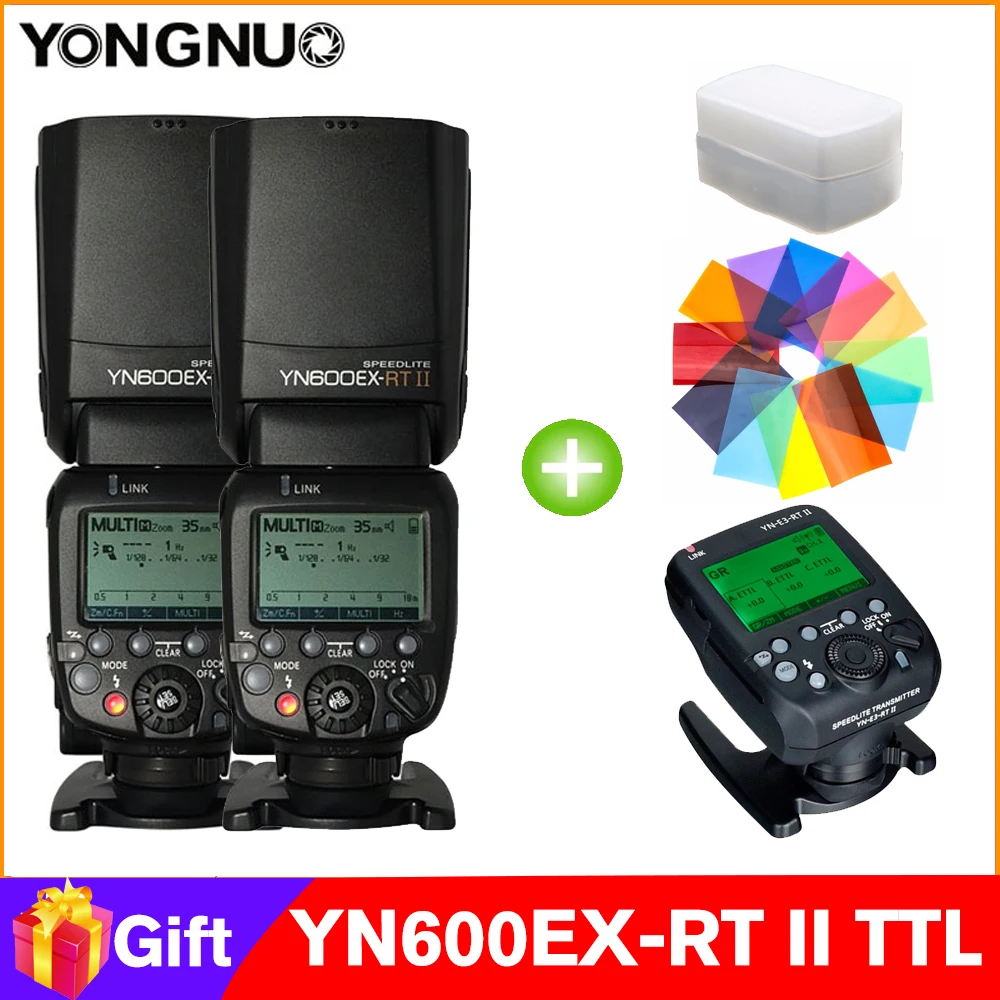 

YONGNUO YN600EX-RT II 2.4G Wireless Flash yn600ex rt ii ttl Speedlite for Canon 6D II 5D mark II III IV 1DX Mark III EOS R5 R6