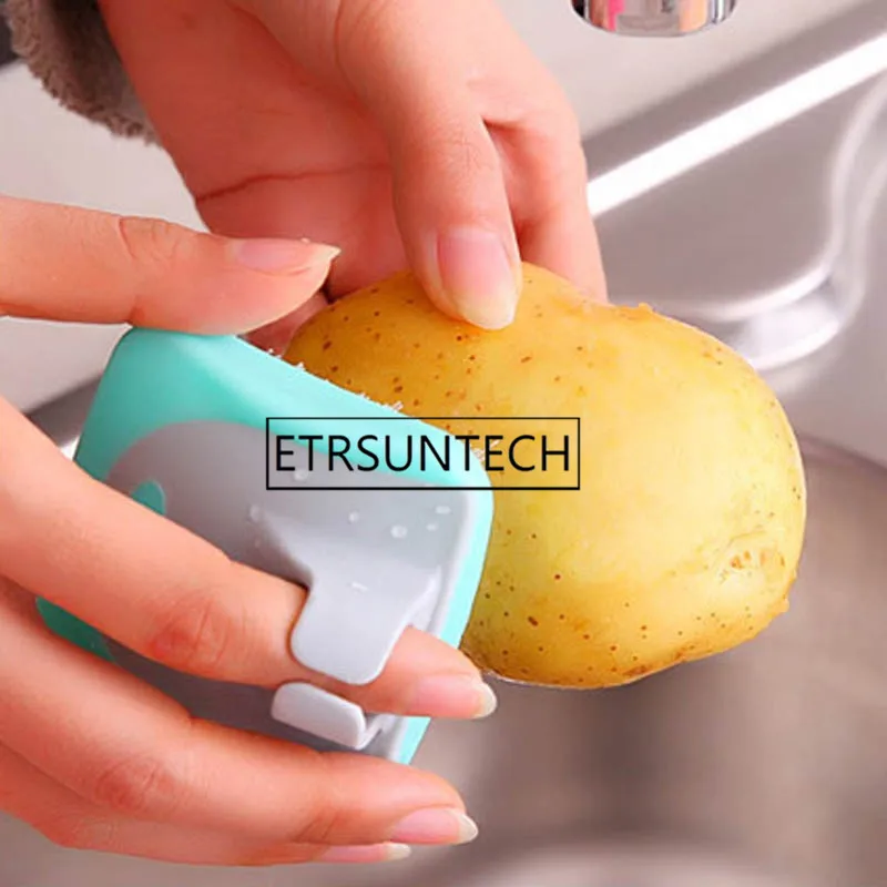 96pcs Useful Kitchen Mini Fruits Vegetables Cleaning Brush Fingers Protection Potato Radish Cleaning Brushes